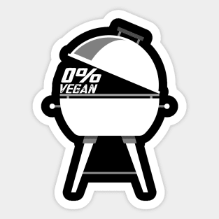 Zero Percent Vegan BBQ Light Sticker